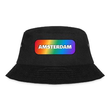 AMSTERDAM PRIDE RAINBOW - Bucket Hat - black - Front - Lela (165cm)