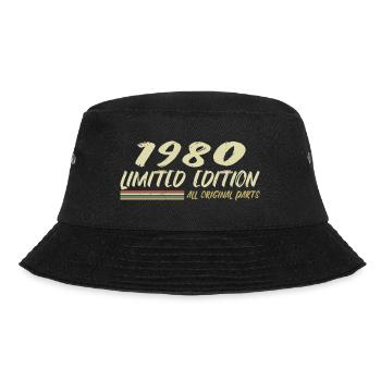 1980 Birthday Gift 1980 Gift Idea - Bucket Hat - black - Front - Lela (165cm)