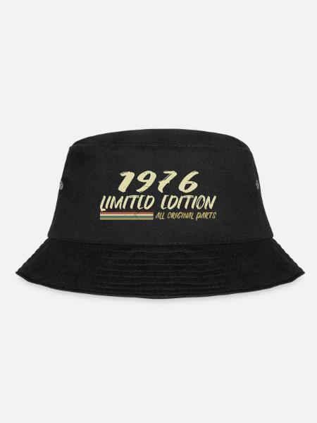 1976 Geburtstagsgeschenkidee 1976 - Bucket Hat - Schwarz