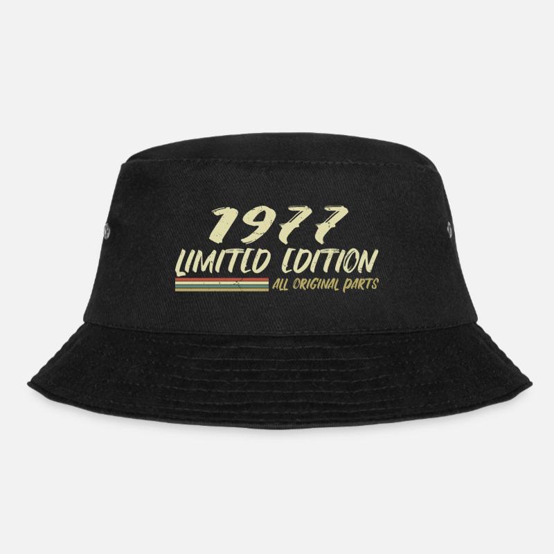 1977 Geburtstagsgeschenkidee 1977 - Bucket Hat - Schwarz