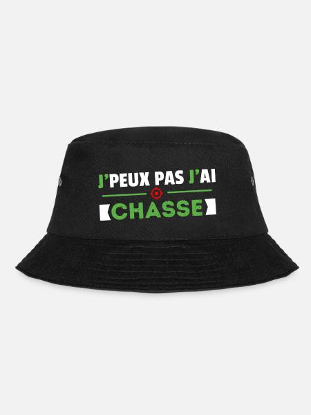 J PEUX PAS J AI CHASSE CADEAU HUMOUR PAPA CHASSEUR - Bob - noir