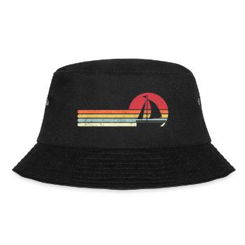 retro boat sail anchor - Bucket Hat - black - Front - Lela (165cm)