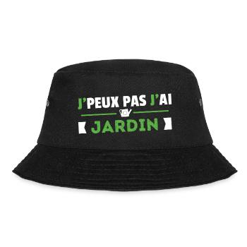 Je Peux Pas J'ai Jardin Cadeau Jardinage Retraite - Bob - noir - Devant - Lela (165cm)