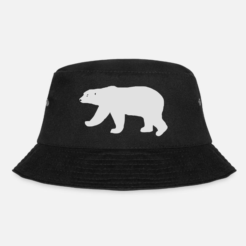 Eisbär - Bucket Hat - Schwarz