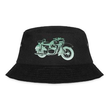 MZ ES 250 Doppelport - Bucket Hat - Schwarz - Vorne - Lela (165cm)