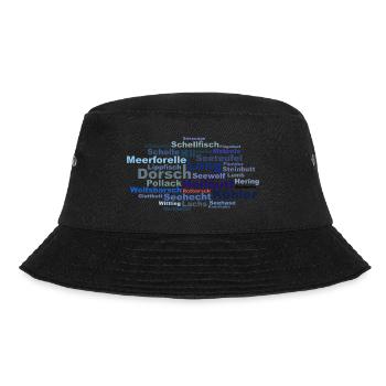 TagCloud Salzwasserfische - Bucket Hat - Schwarz - Vorne - Lela (165cm)