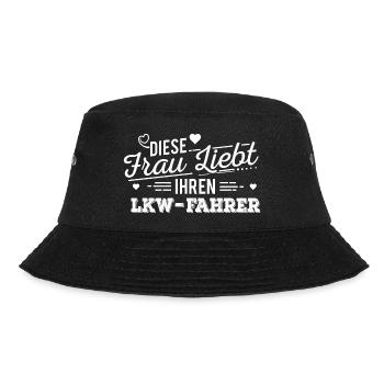 Frau vergeben LKW-Fahrer Trucker - Bucket Hat - Schwarz - Vorne - Lela (165cm)