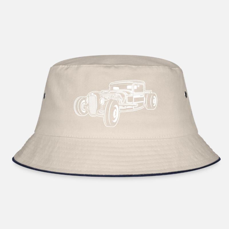 Hot Rod / Rad Rod 06_wei ß Bucket Hat