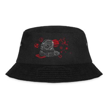Mute cry in space, white - Bucket Hat - black - Front - Lela (165cm)
