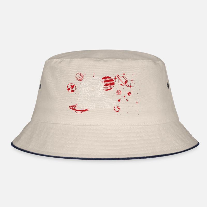 Mute cry in space, white Bucket Hat
