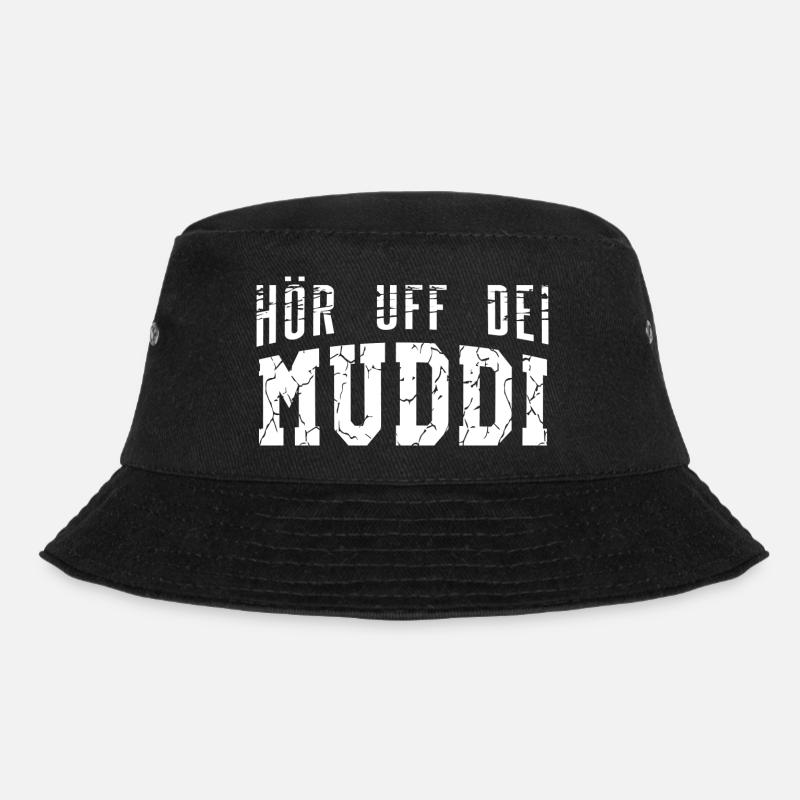 Hör uff dei Muddi - Bucket Hat - Schwarz