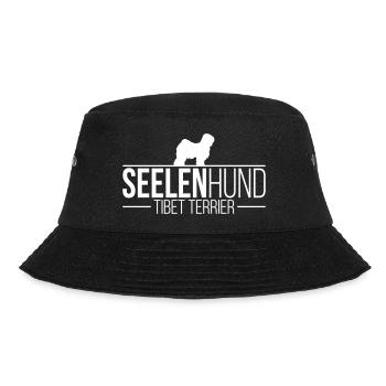 TIBET TERRIER Seelenhund Hunde Spruch Wilsigns - Bucket Hat - Schwarz - Vorne - Lela (165cm)