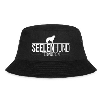 TERVUEREN Seelenhund Hunde Hund Hundespruch - Bucket Hat - Schwarz - Vorne - Lela (165cm)