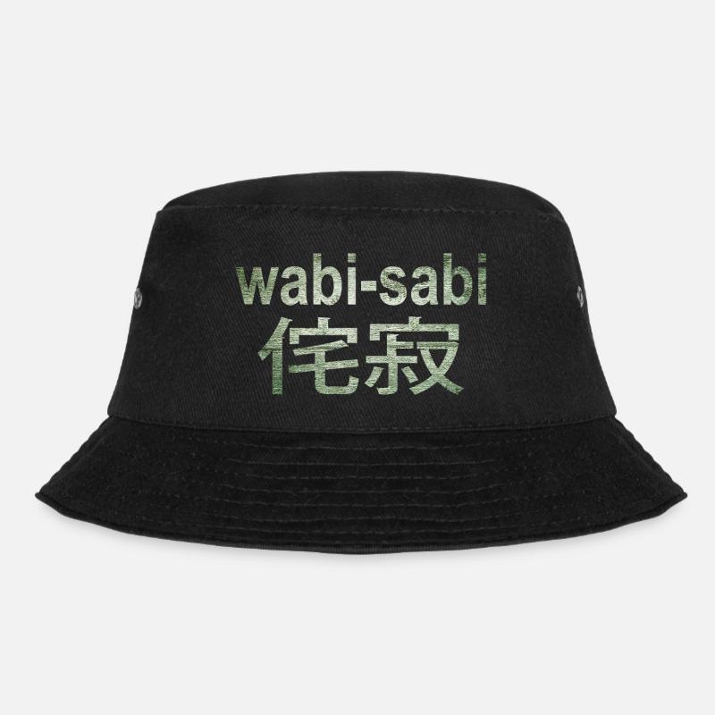 wabi sabi - Bucket Hat - black