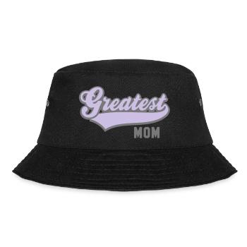 Greatest MOM 2C - Bucket Hat - Schwarz - Vorne - Lela (165cm)
