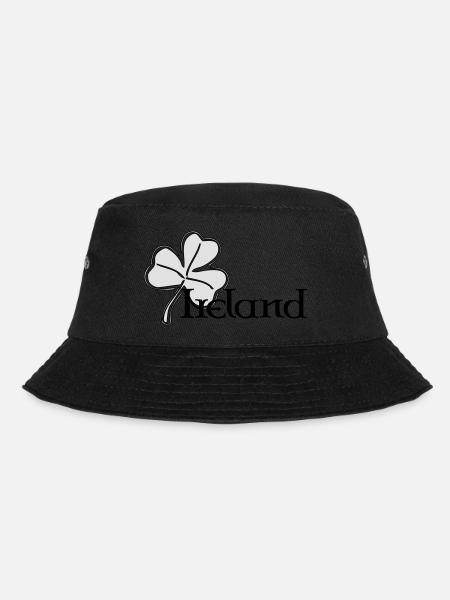 Irland - Bucket Hat - Schwarz