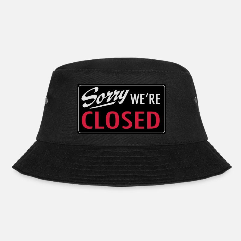 closed - Bucket Hat - Schwarz