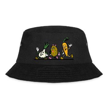 vegetables 29063 1280 - Bucket Hat - Schwarz - Vorne - Lela (165cm)
