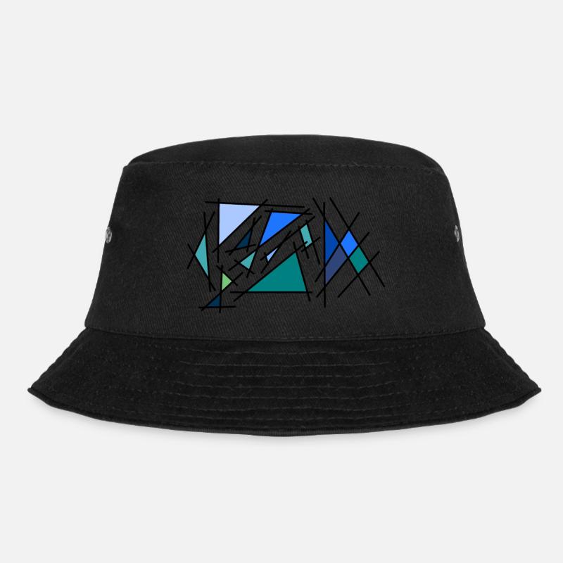 Blue corner - Bucket Hat - black
