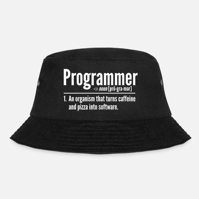 Programmierer - Bucket Hat - Schwarz