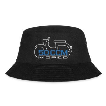 Moped Schwalbe 50 ccm Emblem - Bucket Hat - black - Front - Lela (165cm)