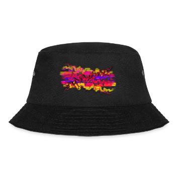 Abstract graphic - Bucket Hat - black - Front - Lela (165cm)
