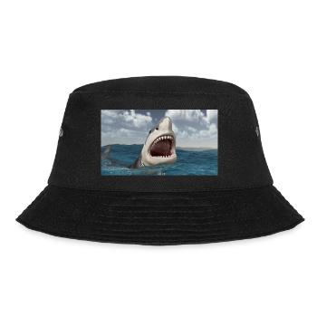 Grand requin blanc dans les mers orageuses - Bob - noir - Devant - Lela (165cm)