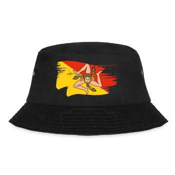 Sicile Drapeau Trinacria Sicilienne - Bob - noir - Devant - Lela (165cm)