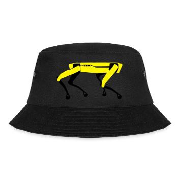 Roboter Spot Boston Dynamics Black Mirror Hund Dog - Bucket Hat - Schwarz - Vorne - Lela (165cm)