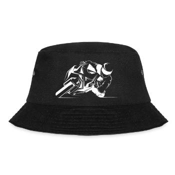 racing bike biker racebike motorrad Symbol icon - Bucket Hat - Schwarz - Vorne - Lela (165cm)