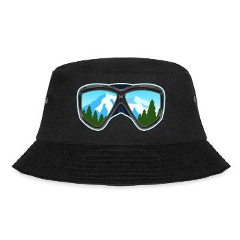 Ski And Snowboard Googles Skier Snowboarder Gift - Bucket Hat - black - Front - Lela (165cm)