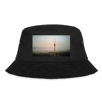 Stuttgarter Fernsehrturm über den Wolken - Bucket Hat - Schwarz - Vorne - Lela (165cm)