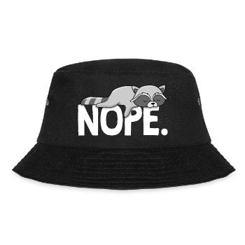 Funny Lazy Raccoon Lazy Sleeping Cap - Bucket Hat - black - Front - Lela (165cm)