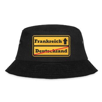 Frankreich Reisen Urlaub Geburtstag Weihnachten - Bucket Hat - Schwarz - Vorne - Lela (165cm)
