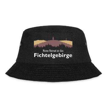 Meine Heimat ist das Fichtelgebirge Schneeberg - Bucket Hat - Schwarz - Vorne - Lela (165cm)