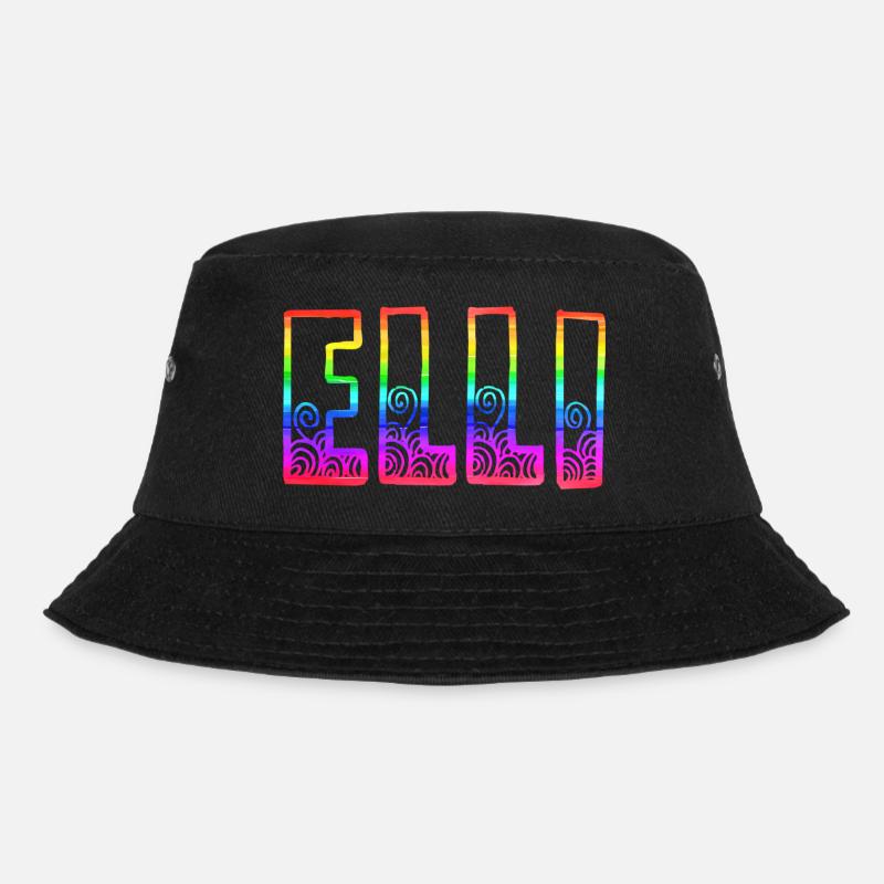 elli rs regenbogen - Bucket Hat - Schwarz