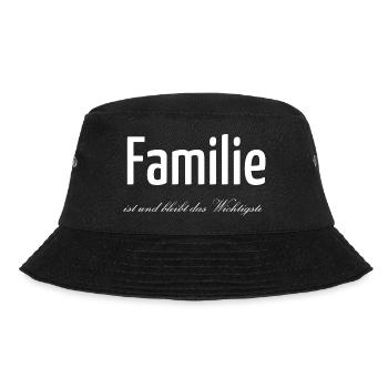we are family geschenk christmas present pregnancy - Bucket Hat - Schwarz - Vorne - Lela (165cm)