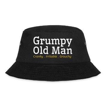 Grumpy Old Man - Bucket Hat - black - Front - Lela (165cm)