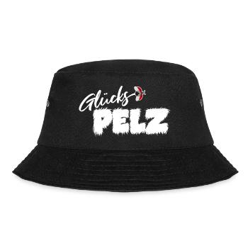 Glückspelz für Glückspilze - Bucket Hat - Schwarz - Vorne - Lela (165cm)