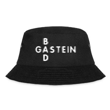 Bad Gastein Schriftzug | Urlaub Gasteinertal - Bucket Hat - Schwarz - Vorne - Lela (165cm)