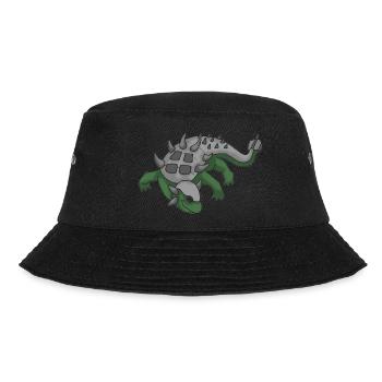 Dino 13 - Bucket Hat - Schwarz - Vorne - Lela (165cm)
