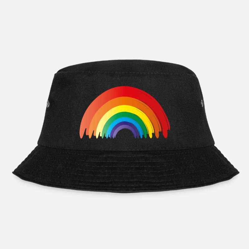 regenbogen - pride - Bucket Hat - Schwarz