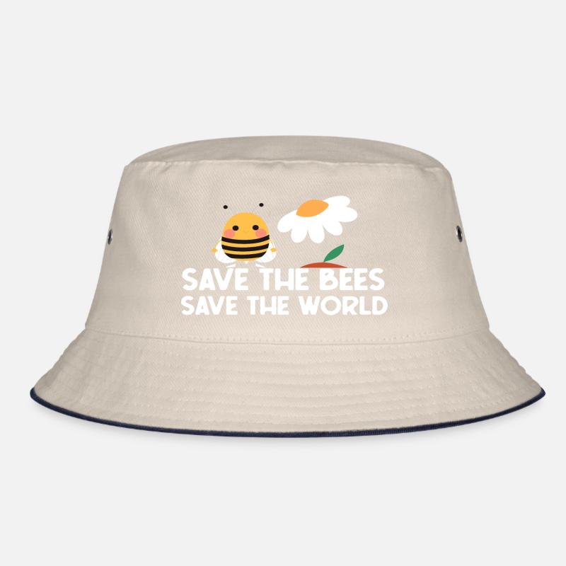 Save the Bees Save the World Bucket Hat