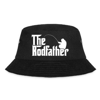 Der Rodfather - Lustiger Fischervater - Bucket Hat - Schwarz - Vorne - Lela (165cm)