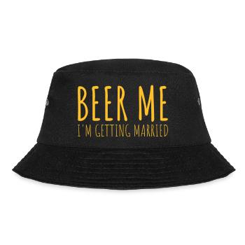 Beer Me Getting Married - Bucket Hat - black - Front - Lela (165cm)