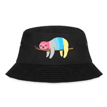 Genderflux Sloth Genderflux Pride - Bucket Hat - black - Front - Lela (165cm)
