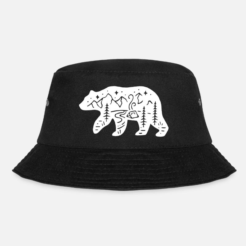 Ours blanc totem de la nature - Bob - noir