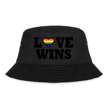 Love wins - Bucket Hat - black - Front - Lela (165cm)