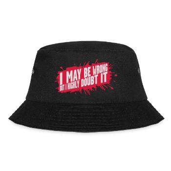 I may be wrong - Bucket Hat - black - Front - Lela (165cm)