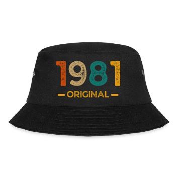 1981 ORIGINAL - Bucket Hat - Schwarz - Vorne - Lela (165cm)